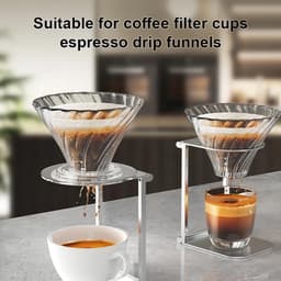 Dailygoods- Koffiestandaard Opvouwbaar - Draagbare Koffiemachinehouder - Pour-Over-Filterstandaard - Aluminiumlegering - Koffiedruppelhouder - Stabiliteit en Grip — thumbnail 3