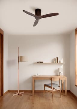 CREATE - Plafondventilator silent 100% hout 40W (Ø112cm) - Geen licht - Afstandsbediening - 6 snelheden - Programmeerbaar - WIND CALM NATURAL WOOD — thumbnail 1