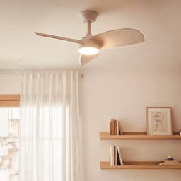 Fantiluxe - Oliver - Plafondventilator met verlichting - Wit - Ø76cm - Afstandsbediening - Met lamp - Plafond ventilator - Slaapkamer — thumbnail 5
