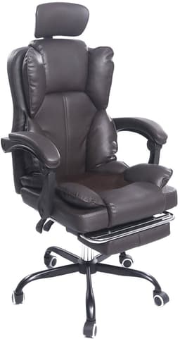 Gaming-Stoel – Met Ventilator, Ergonomische Bureaustoel, Luchtkoeler & Koeling, Geventileerde Zitting, Ligfunctie, Massage, Verstelbare Directiestoel, Bruin — thumbnail 2