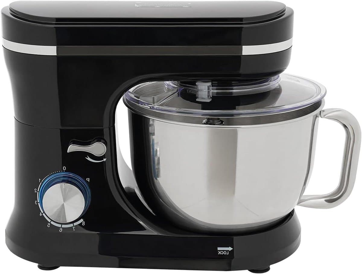 Keukenmachine - Deegmachine Mixer - Bakken Thuis - Krachtige 1000W Motor - 45 Liter Kom - Zwart — afbeelding 1