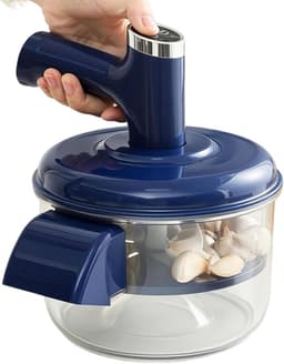 Druiven Schilmachine - Fruit Peller - Snel Fruit Voorbereiden - Automatische Werking - 20.8 x 20.8 x 25 cm - Blauw — thumbnail 1