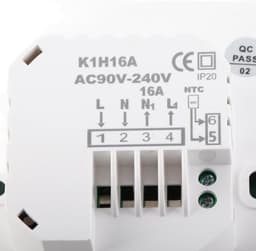 Slimme Thermostaat - Temperatuurregelaar Klimaatregelaar - Verwarming Regelen - Hoge Nauwkeurigheid Sensor - AC 95-240V 16A - Wit — thumbnail 5