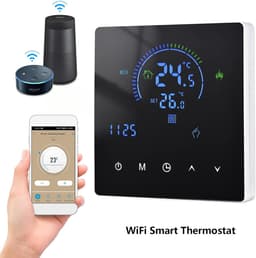 Slimme Thermostaat - Temperatuurregelaar - Energie Besparen - App Bediening - Aanraakscherm - Wit — thumbnail 3