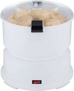 Elektrische Aardappelschilmachine - Groenteschiller Keukenmachine - Snel Groenten Schillen - Krachtige Koperen Motor - 0.8 kg Capaciteit - Wit — thumbnail 1