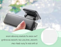 Set van 8 Stickers voor Dashcams, Transparante Plakpads voor Voorruiten, Anti-Statistische Films en Bevestigingsoplossingen — thumbnail 4