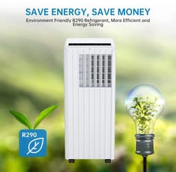 DIMICO - Mobiele Airco 9000 BTU - Verrijdbare Airconditioner met Slang en Afstandsbediening - 3 in 1 - Voor 25m2 tot 75m3 — thumbnail 5