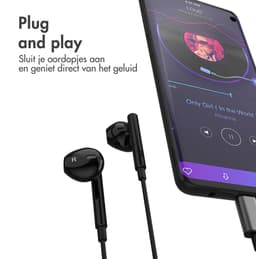 imoshion Bedrade Oordopjes met USB-C Aansluiting - Oortjes met Draad - Zwart — thumbnail 3