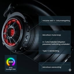 Gaming Headset Draadloos 7.1 Surround Sound – PS5 PC Xbox Switch - Met Microfoon – 100u Batterij – EKSA StarEngine Pro — thumbnail 5
