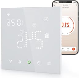 Kamerthermostaat Wifi - Slimme Thermostaat - Verwarming Regelen - App Bediening - 230 V 16 A - Wit — thumbnail 1