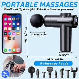 Sport relax apparaat - Massage gun professioneel - Inclusief opbergkoffer - Spierpistool — thumbnail 2