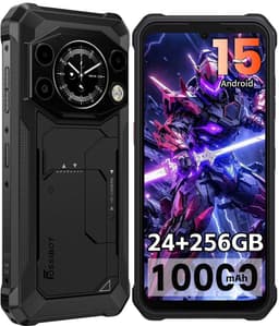 FOSSiBOT F117 Robuuste Smartphone - 24GB RAM - 256GB ROM - 6.75"+1.32" - 10000 mAh - IP68/IP69K Waterdicht Telefoon - Android 15 - GPS NFC - Zwart — thumbnail 1