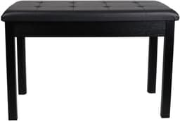 Livista Pianobank – Klassieke Piano Kruk – met Opbergruimte – Comfortabele Zitting – 70 x 30 x 48 cm – Zwart — thumbnail 1