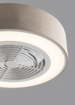 CREATE - Stille plafondventilator 40W (Ø50cm) met verborgen bladen en LED-verlichting - Met licht LED - Afstandsbediening - 6 snelheden - Programmeerbaar - WIND CLEAR EASY — thumbnail 2