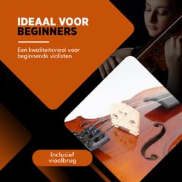 Finesse Viool Starterset - met Koffer & Accessoires - 4/4 - Viool Muziekinstrument - Milan — thumbnail 2