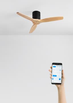 CREATE - Plafondventilator 40W silent 100% hout - S - Geen licht - Controller voor wandmontage - WIND CALM NATURAL WOOD — thumbnail 5