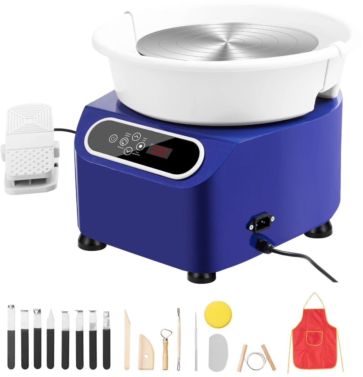 Cellista Aardewerkwiel 450W - Keramiek Draaischijf - Pottenbakkerswiel - Elektrisch Keramiek Wiel - 11 inch - 5 kg Capaciteit - 50-300 RPM — afbeelding 1