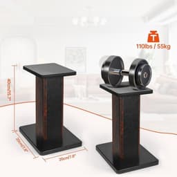 Thuys - Luidspreker Standaard - Speaker Vloerstandaard - Extra Stevig - Bruin — thumbnail 2