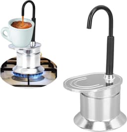 Vt products - Stovetop Moka Pot - Mini 1 Cup Espresso - Draagbare Koffiezetapparaat - Italiaanse Stijl - Perfect voor Kamperen - 50ML — thumbnail 2