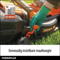 Powerplus - Dual Power Garden - POWDPG75563 - 20 V - Borstelloos - Grasmaaier borstelloos - 20V Ø 320mm - excl. batterij en lader — thumbnail 3