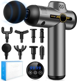 Professioneel Massagepistool – Diepweefsel Spiermassage, 99 Snelheden, 8 Opzetstukken, LCD Display, Stil en Krachtig — thumbnail 1