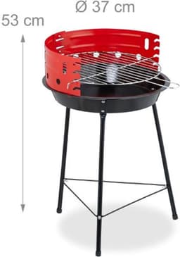 BBQ barbecue half open 33cm verstelbaar — thumbnail 2