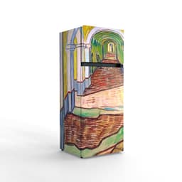 NUNKI MEDIUM-AVGO / Dubbel-Deurs Koelkast, E Klasse, 206l, Vincent Van Gogh - Gang in het gesticht, Satin (ALL sides) — thumbnail 4