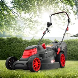 Elektrische grasmaaier - Snoer maaier - Gazon onderhoud - Krachtige 1800W motor - 42 cm werkbreedte - Wit — thumbnail 4
