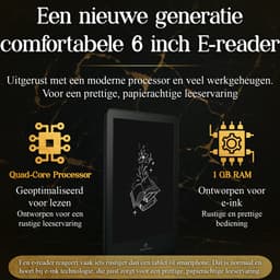 SwayTosh E-Reader Nova Pro – 6 inch 2025 – 64GB + Cloud Opslag – Ereader Met Luxe Hoes – Storytel-Ondersteuning – Schermverlichting en Nachtmodus – E Reader Voor Ebook & Luisterboeken – Met Oplader — thumbnail 2