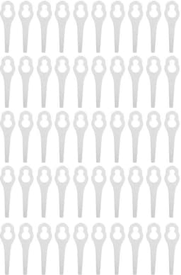 Dailygoods- Maaimessen 50 Stuks - Kunststof - Grasmaaier Mes - Geschikt voor ALM 28/30 - Duurzaam - Efficiënt Maai-effect - Grasmaaierbladen — thumbnail 2