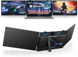 Blackview AceBook 6 - Laptop 15,6" Full HD, AMD Ryzen 5 3500U, 16GB RAM, 512GB SSD, Windows 11, UHD Graphics + DCM5 Draagbare Monitor 14" FHD, Extra Laptopscherm 13-17,3", Ultradun Opvouwbaar, 100W PD, USB-C, Plug & Play, Grijs — thumbnail 1