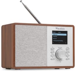 Internet radio - Audizio Cosa - FM en DAB radio - Kleine radio met Bluetooth - Wekkerfunctie - Houtlook — thumbnail 1