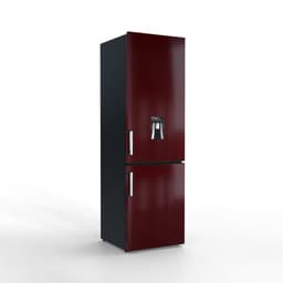 Nunki Large H2O – Koel-vriescombinatie – Waterdispenser – E-klasse – 268 liter – Front Burgundy Gloss — thumbnail 4