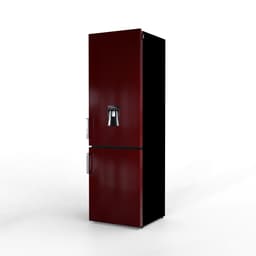 Nunki Large H2O – Koel-vriescombinatie – Waterdispenser – E-klasse – 268 liter – Front Burgundy Gloss — thumbnail 5