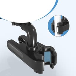 Clipventilator – Zwarte clipventilator van 6 inch – Draagbare ventilator voor binnententen – Kunststof – Stille USB Ventilator met Afstandsbediening - Zwart – Direct op het stopcontact — thumbnail 5