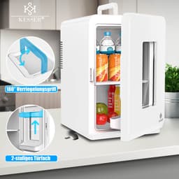 KESSER® Tafelmodel Koelkast 15 Liter AC DC 220-240V en 12V - Mini Koelkast Vrijstaand met Verwarmingsfunctie - Koelbox ideaal voor Auto en camperen - — thumbnail 3