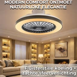 WERYOU® illuminAIR Plafondventilator - Plafonniere - Plafondventilator met Afstandsbediening - Plafondlamp - Plafond ventilator met Verlichting - Ventilator lamp - RGB Ledlamp — thumbnail 3