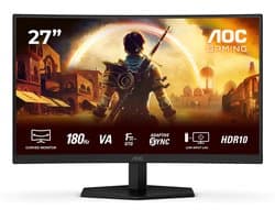 AOC G4 C27G42E - Full HD Curved Gaming Monitor - 180hz - 0.5ms - 27 inch