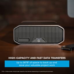 G-DRIVE® PROJECT 26TB, High-Capacity Hard Drive, Thunderbolt™ 3, USB-C, 7200RPM Ultrastar® Harde Schijf, tot 260MB/s — thumbnail 3