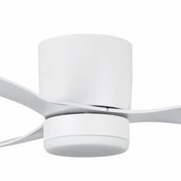 Plafondventilator Brezza Ø 132 cm met verlichting wit – stille ventilator 2026 – top kwaliteit - energie zuinig – met remote - ventilator voor laag plafond - 6 snelheden - warm wit licht - 3 step DIM systeem - zomer en winter stand – witte ventilator — thumbnail 4
