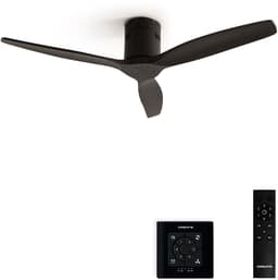 CREATE - Plafondventilator 40W silent 100% hout - S - Geen licht - Controller voor wandmontage - WIND CALM NATURAL WOOD — thumbnail 1