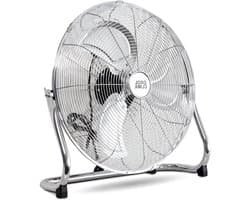Metalen Ventilator - Vloer Ventilator - Frisse Lucht Creëren - App Bediening Oscillerend - 45 cm Diameter - Zilver
