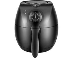 Heteluchtoven - Airfryer Frituurpan - Gezond Koken - Snelle Luchtcirculatie - 1500W - Zwart