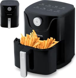 Airfryer Zonder Olie - Hete Lucht Frituur - Gezond Koken - 8 Programma's - 25 Liter - Zwart — thumbnail 1