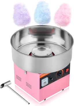 Damenzo - Suikerspinmachine - Foodprocessor - Snoep - Commerciële suikerspinmachine - Elektrisch - 1000W - 38x38x34 cm - Blauw — thumbnail 1