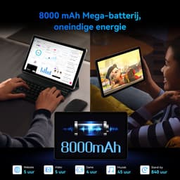 TABWEE T90 Tablet - 8000mAh - 11 inch - 24GB RAM - 128GB ROM - Widevine L1 - Blauw — thumbnail 3