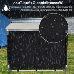 Campingkeuken met 6 Compartimenten, Opvouwbaar Keukenmeubel, Aluminium Frame, Ideaal voor Kamperen, Reiskeuken met Opbergruimte en Draagtas — thumbnail 3