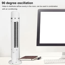 SPHProducts - Torenventilator - Oscillerende Koelventilator - Bladloos Ontwerp - USB Draagbare Ventilator - Stille Luchtcirculatie - Geschikt voor Binnen — thumbnail 5