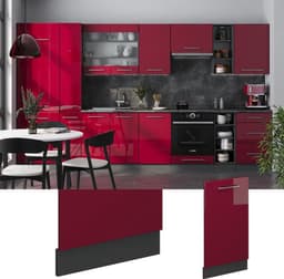 Vaatwasserpaneel - Keukenfront - Keuken Integratie - Zachtsluitend - 45 cm breed - Bourgogne hoogglans — thumbnail 3