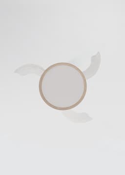 CREATE - Plafondventilator 40W stil met intrekbare bladen en LED-licht, verschillende maten - M - Met licht - Controller voor wandmontage - WIND CLEAR STUDIO — thumbnail 3